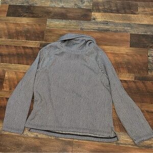 J. Crew Factory Monochrome Chevron Turtleneck Sweater